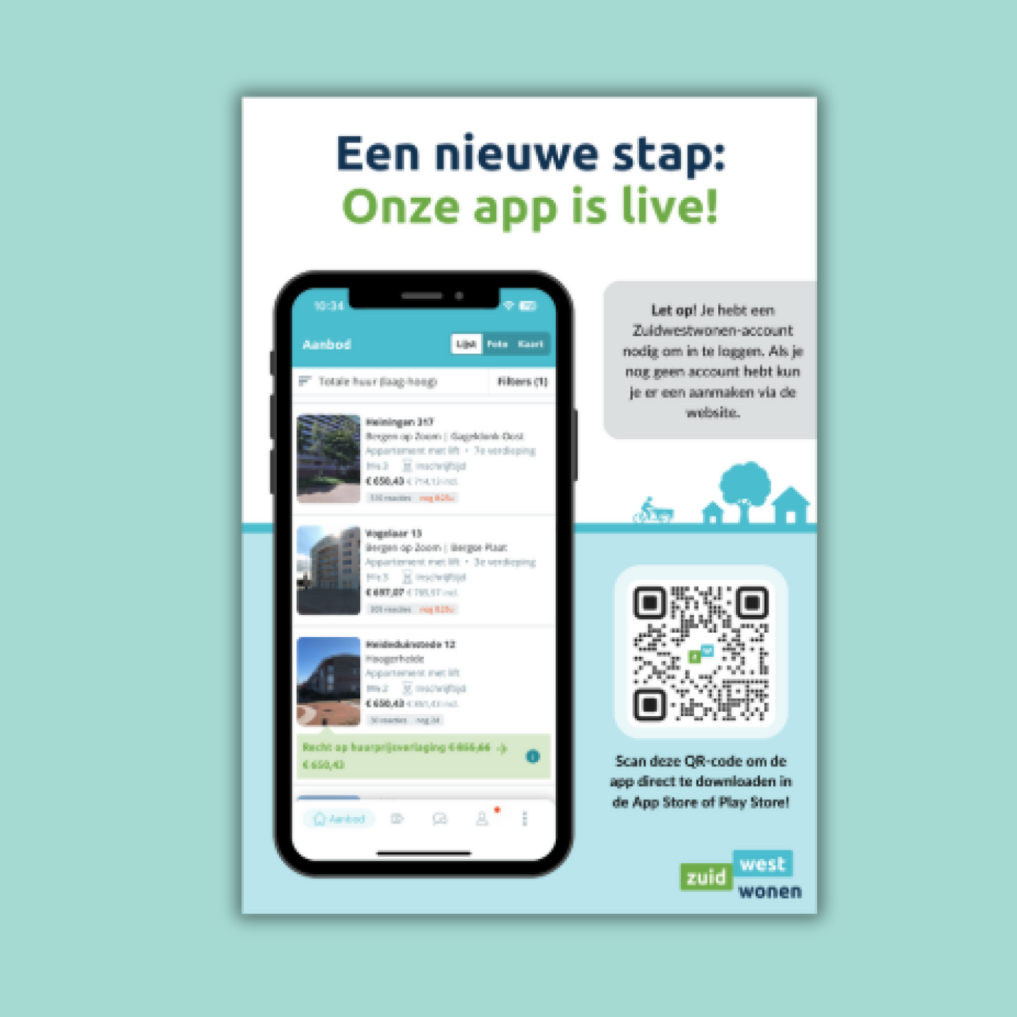 Zuidwestwonen app